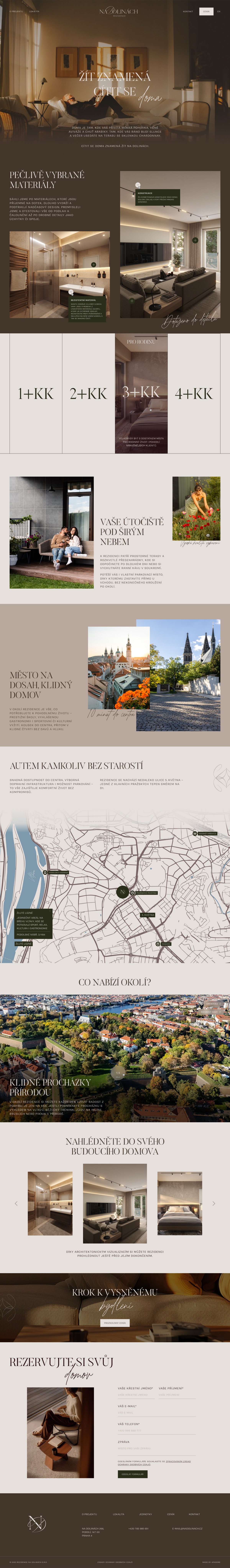 Rezidence Na Bolinach, full page design